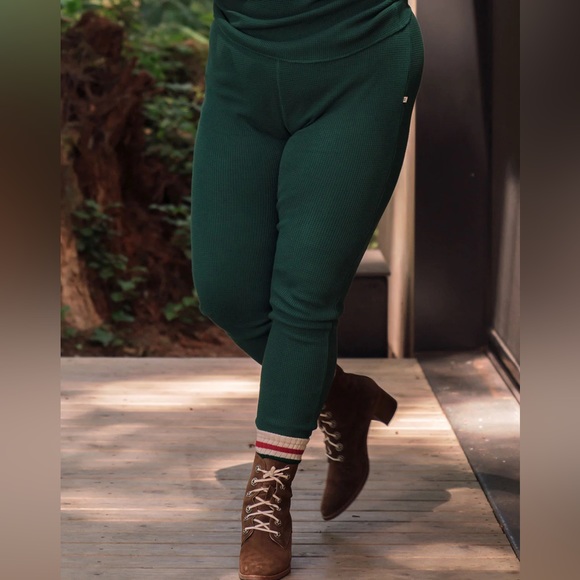 NWT Noble Organic Waffle Bottoms in Pine - Picture 2 of 9